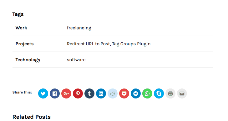Screenshot - Post Tags - A New Home for the Plugins