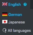 WPML language selector