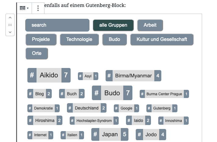 Screenshot - Shuffle Box - Gutenberg block - live preview - WordPress